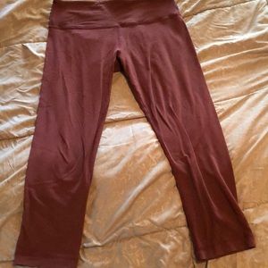 Size 6 maroonlululemon workout leggings